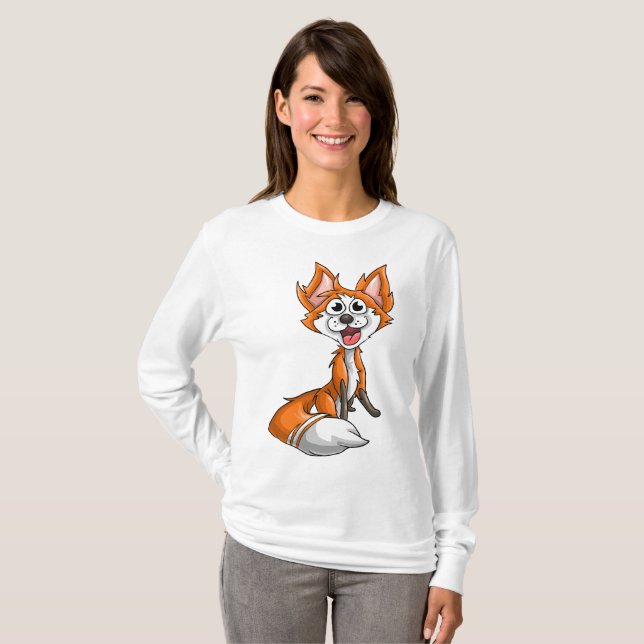 Camiseta Raposa rindo (Frente Completa)