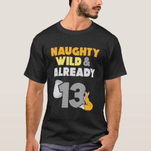 Camiseta Raposa Selvagem E Já 13 De Aniversário