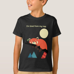 Camiseta Raposa Sonolenta - Design de Tempo do Nap Bonito