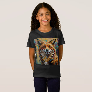 Camiseta Raposa Sorridente Feliz - pintura