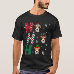 Camiseta Raposa Terra Nova Ho Ho Ho Cachorro Correspondênci