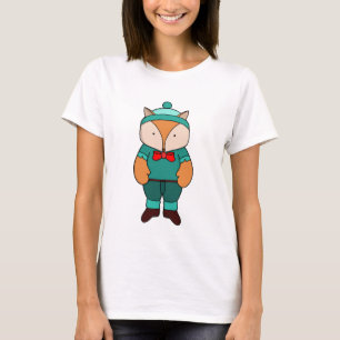 Camiseta Raposa verde branca