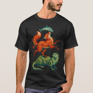Camiseta Raposa Vermelha E Lontra