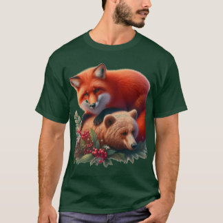 Camiseta Raposa Vermelha e Urso