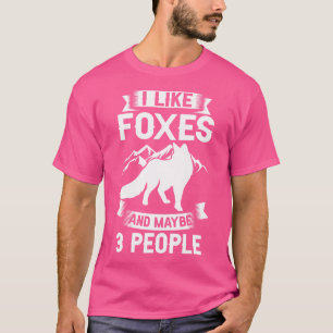 Camiseta Raposa Vermelha Engraçada Laranja Fenn