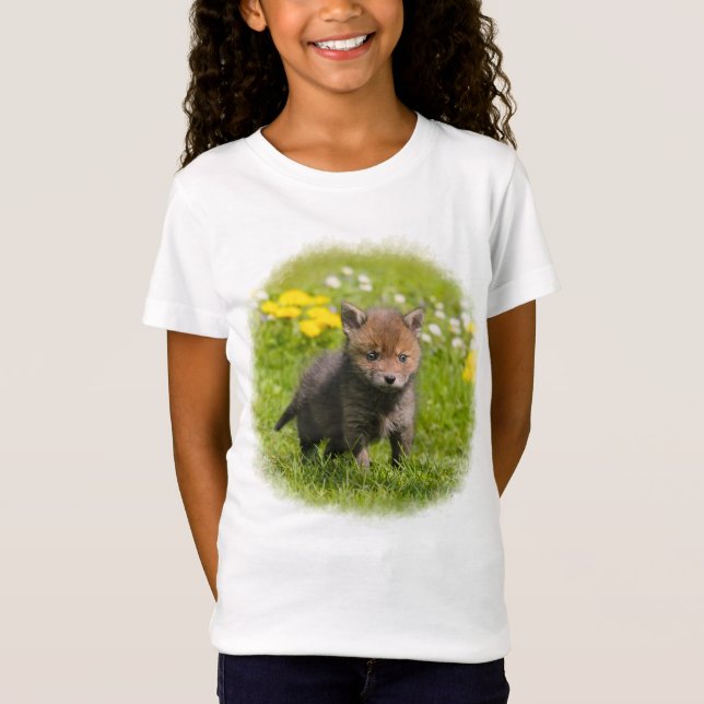 Camiseta Raposa Vermelha Fresca Fresca Fresca Animais Selva (Frente)