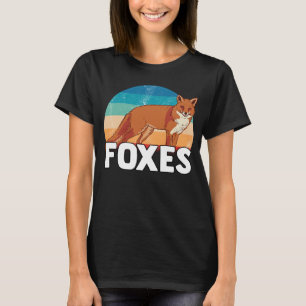 Camiseta Raposa Vermelha Raposa Raparigas Vintage Selvagem