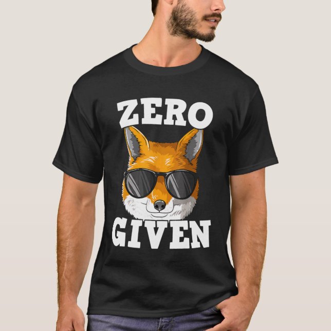 Camiseta Raposa Zero Dada Com Raposa Com Óculos Fox Pun (Frente)