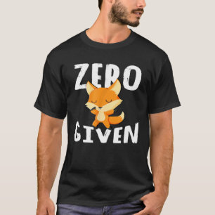 Camiseta Raposa Zero Dado a Mulheres Homens Bonitos