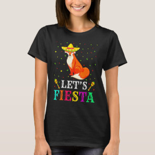 Camiseta Raposas Animal Deixam Fiesta Cinco De Mayo Mexican