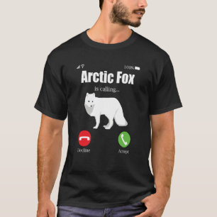 Camiseta Raposas-do-ártico Animais-do-ártico Roupas-de-dorm