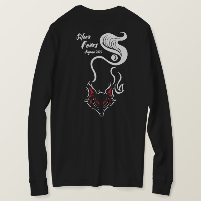 Camiseta Raposas prateadas LS feminino (Verso do Design)