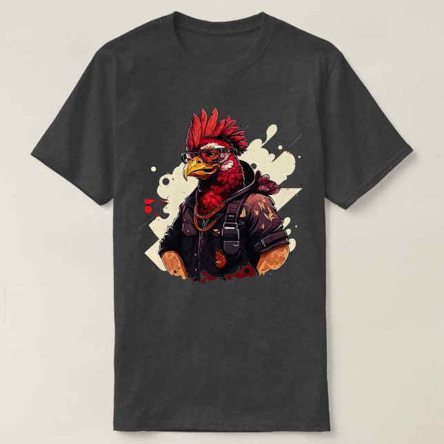 Camiseta Rapper de Galinha 3 (Frente do Design)