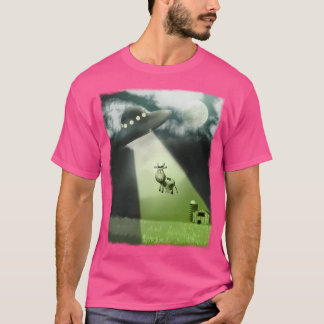 Camiseta Rapto De Vacas Ufo Em Quadrinhos