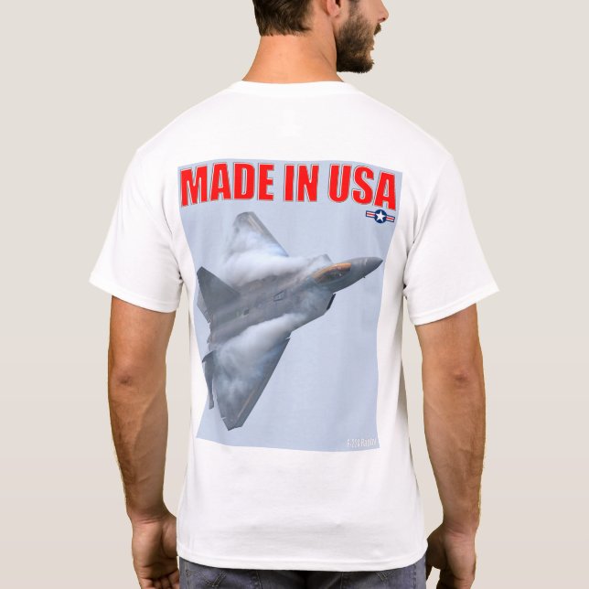 Camiseta Raptor F-22A - FEITO NOS EUA (Verso)