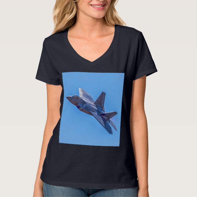 Camiseta Raptor Martin F-22A Lockheed (Frente)