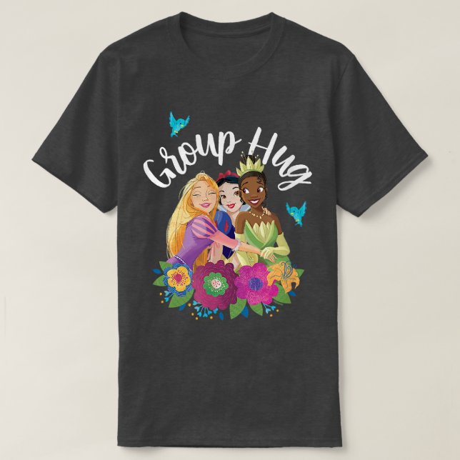 Camiseta Rapunzel, Branca de Neve, Grupo Tiana Hug (Frente do Design)