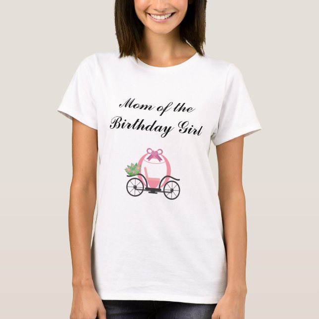 Camiseta Rapunzel Festa de aniversário Mãe T-Shirt (Frente)