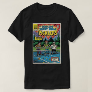 Camiseta Ráquete de Pickleball Engraçado Freak Furry Pickle