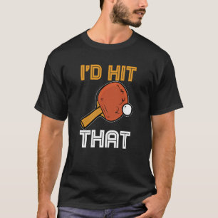 Camiseta Raquete de Ping Pong Tênis de mesa esporte Eu bate