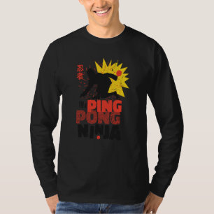 Camiseta Raquete de Ping Pong Tênis de mesa esporte ping po