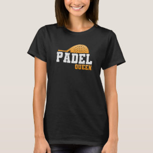 Camiseta Raquete de Tênis Padel Paddle Rainha Princesa Back