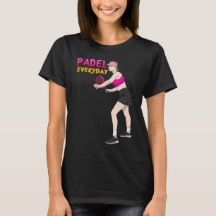 Camiseta Raquete de Tênis Padel Paddle Rainha Princesa Back