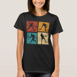 Camiseta Raquete De Ténis Retro Masculina Raquete Esporte J