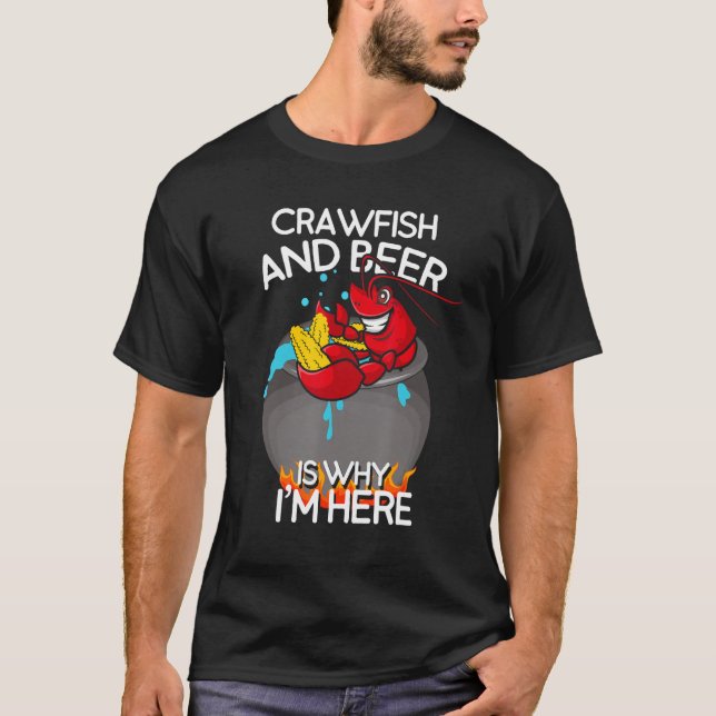 Camiseta Raquim e Cerveja é por isso que estou aqui (Frente)