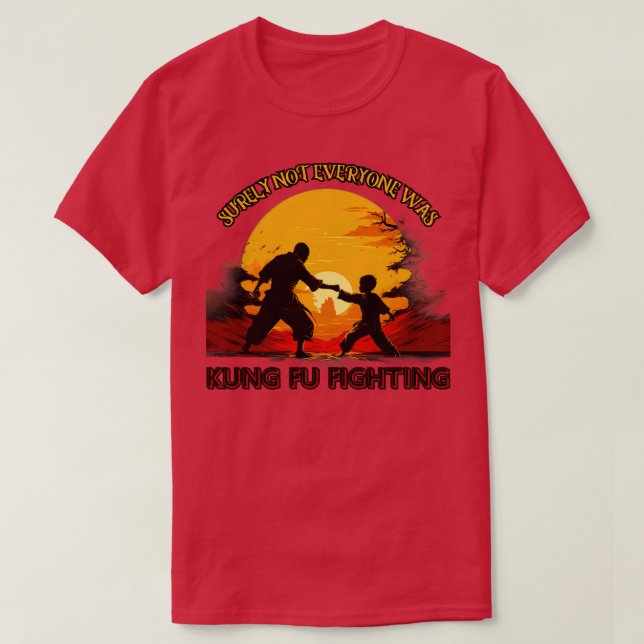 Camiseta Raramente, Nem Todos Eram Presos de Combate a Kung (Frente do Design)