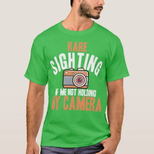 Camiseta Raras Luzes Mim Não Segurando Minha Câmera