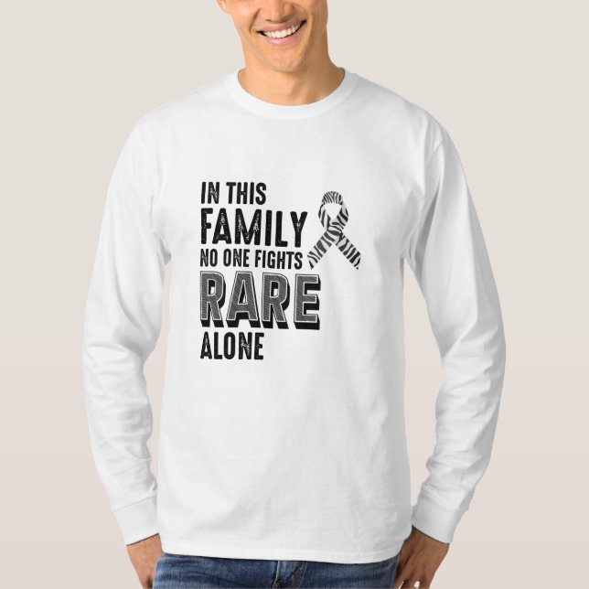 Camiseta Raras Sensibilização Dia da Zebra Friso (Frente)