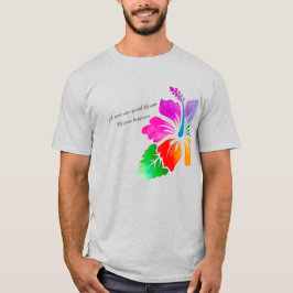 Camiseta Rare 6-Petal Hibiscus-Colorful Hawaiian Good Luck