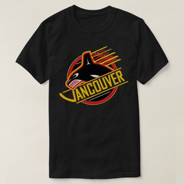 Camiseta RARE Vancouver Hockey - Retro Canucks Classic T-Sh (Frente do Design)