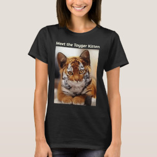 Camiseta Raros Gatos Criam o Toyger Kitten para Gato e Tigr