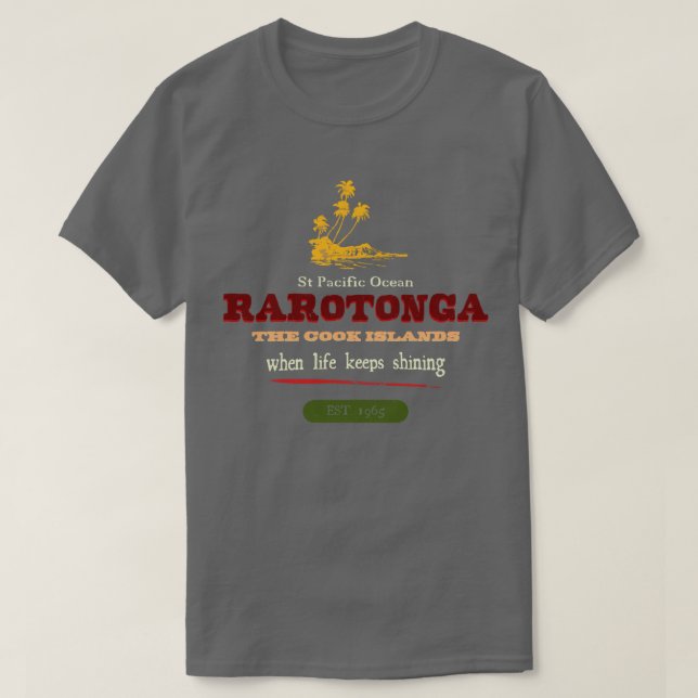 Camiseta Rarotonga The Cook Islands TSirt (Frente do Design)