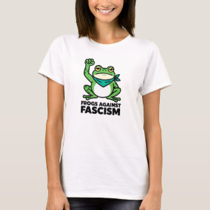 Camiseta Rãs Contra o Fascismo - Protesto da Rã de Portland