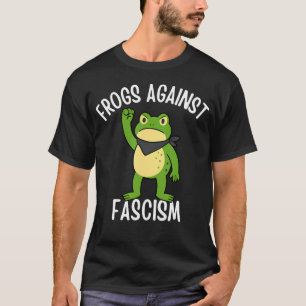 Camiseta Rãs Contra o Fascismo - Protesto da Rã de Portland