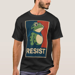 Camiseta Rãs Contra o Fascismo - Protesto da Rã de Portland