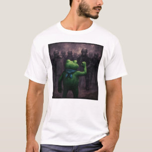 Camiseta Rãs Contra o Fascismo - Protesto da Rã de Portland