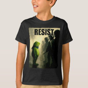 Camiseta Rãs Resistem ao Protesto de Rã de Portland Vintage