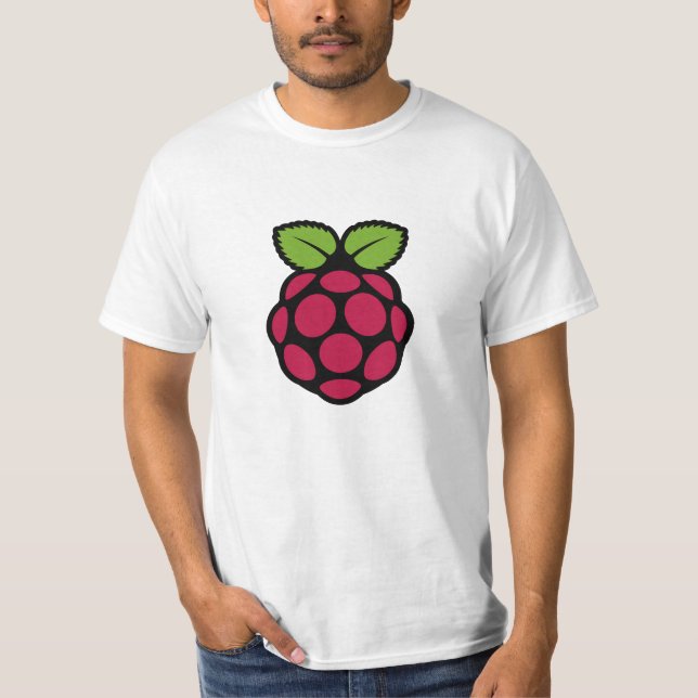 Camiseta Rasberry Pi/t-shirt de Raspbian Linux (Frente)