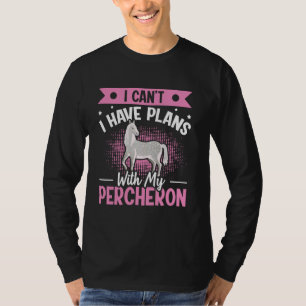 Camiseta Rascunho de Cota Percheron para um Cavaleiro Perch