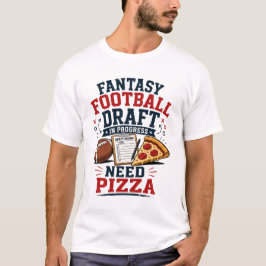 Camiseta Rascunho de Futebol Fantasia em Andamento Preciso