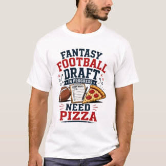 Camiseta Rascunho de Futebol Fantasia em Andamento Preciso