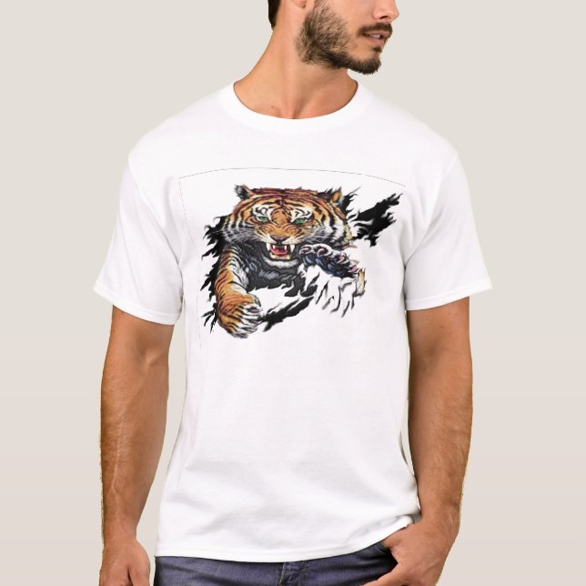 Camiseta rasgo do tigre (Frente)