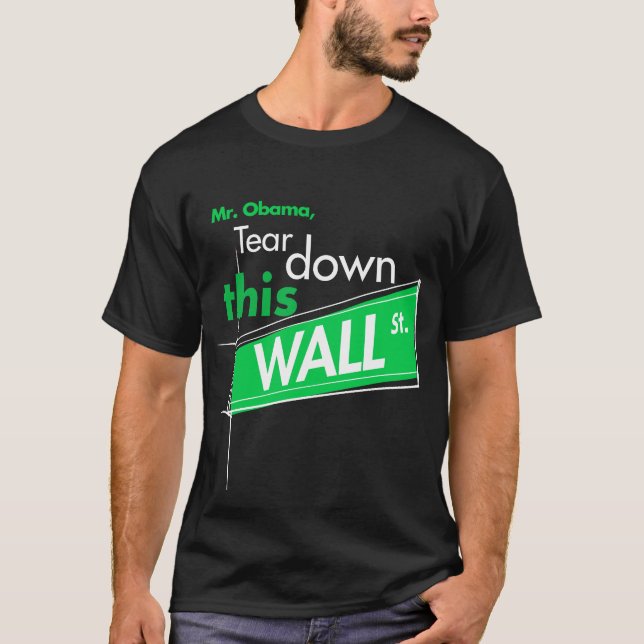 Camiseta Rasgue para baixo este t-shirt (verde) de Wall (Frente)