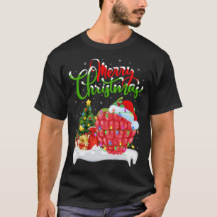 Camiseta Raspberry Lover Xmas Lighting Papais noeis Raspber