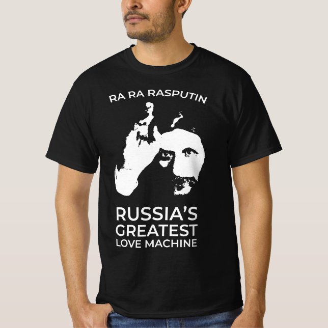 Camiseta Rasputin - A Máquina de Amor Maior da Rússia (Frente)