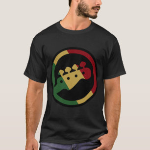Camiseta Rasta Bass Guitarra Música Dotada Ideia Tee New Gu